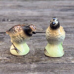 Vintage Goebel Quail Bird Salt & Pepper Shakers West Germany 50's-70's